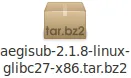 Icono de un archivo tar.bz2