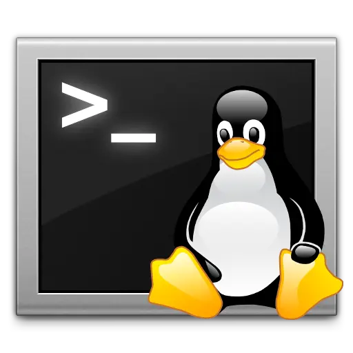 Icono de Tux en una terminal