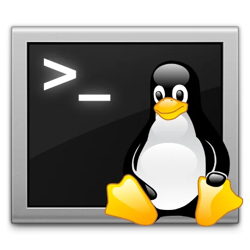 Icono de Tux en una terminal